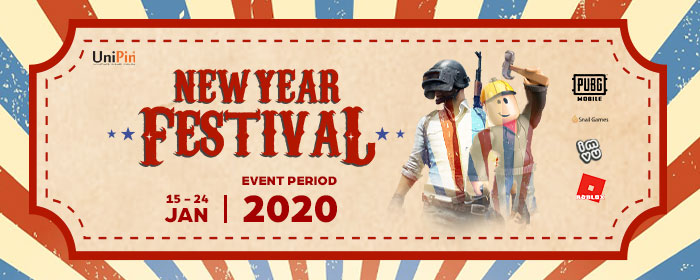 New Year Festival with UniPin – Get 30% Cashback of UniPin Credits!